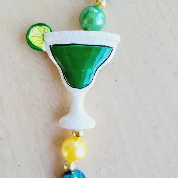 Jimmy Buffet Cheeseburger in Paradise Necklace - Picture 7 of 9